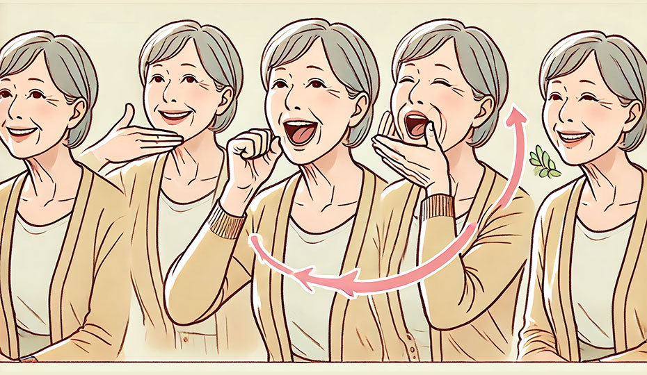 嚥下体操で嚥下機能を高めるステップ