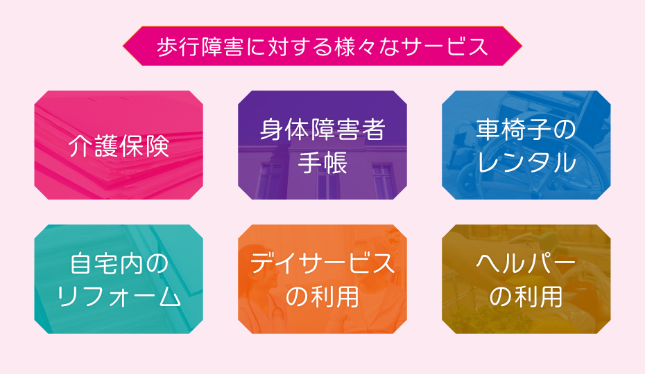 歩行障害に対する様々なサービス