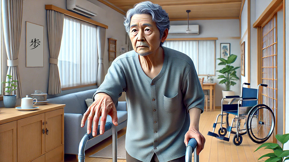 多発性脳梗塞の小刻み歩行