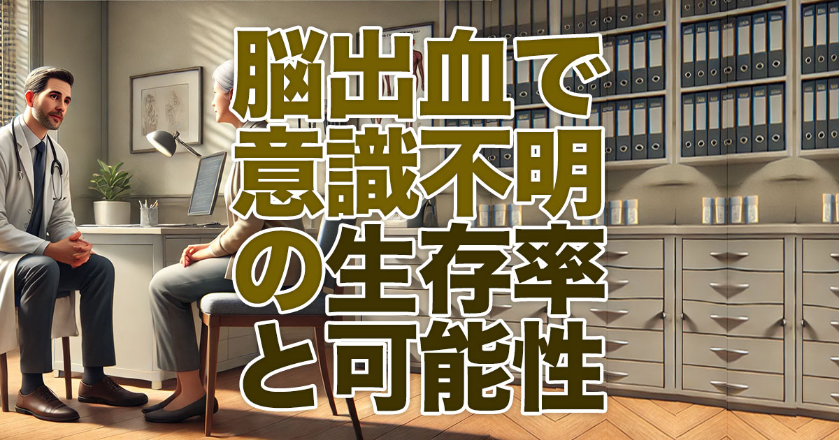 脳出血で意識不明の生存率と回復の可能性