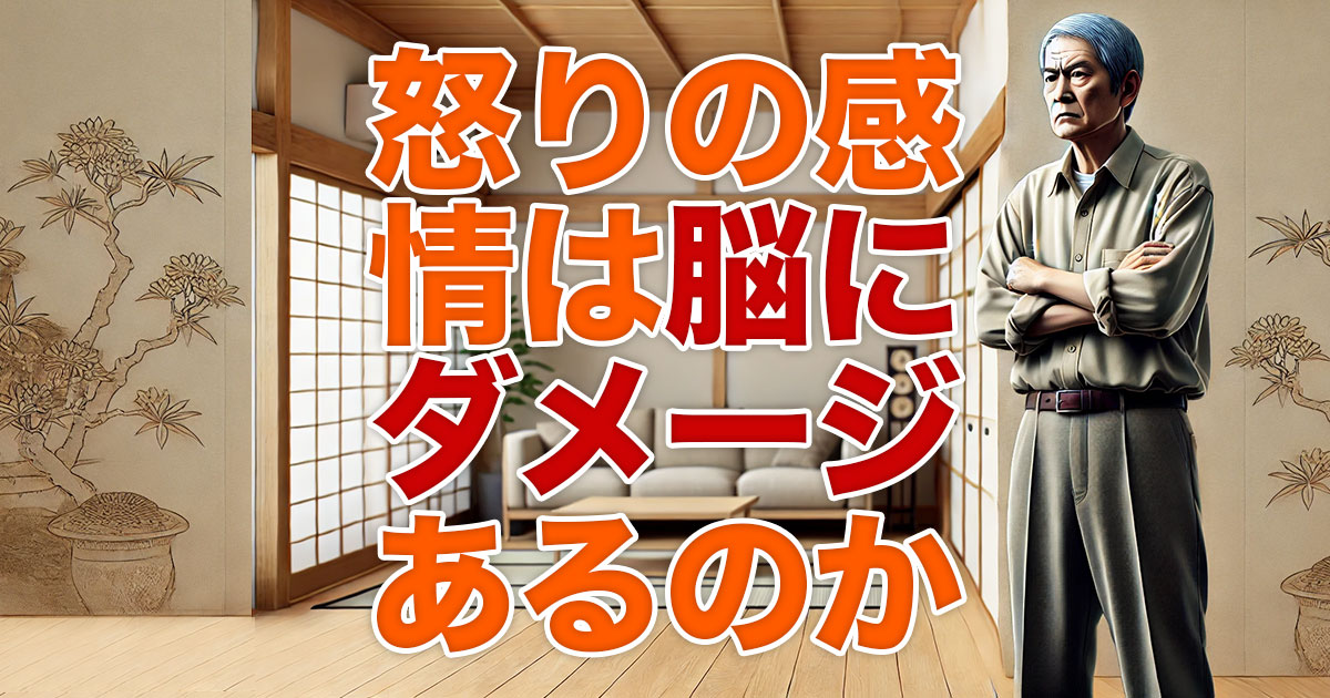 怒りの感情による脳のダメージはあるのか？