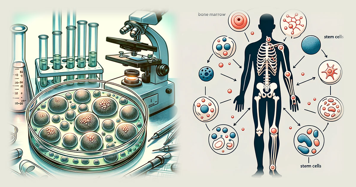 幹細胞と再生医療イメージ