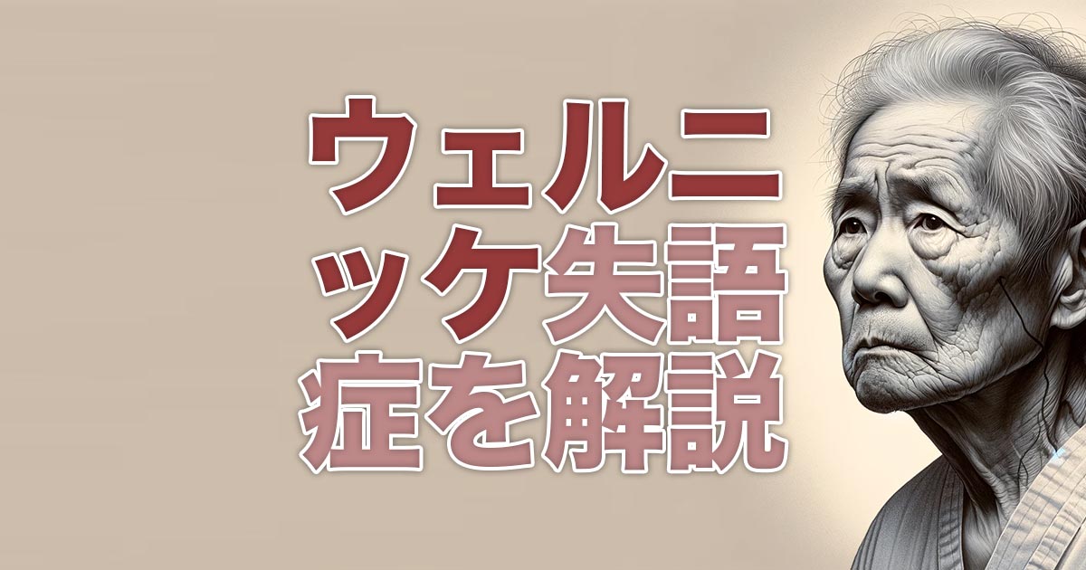 ウェルニッケ失語症という感覚性失語を解説