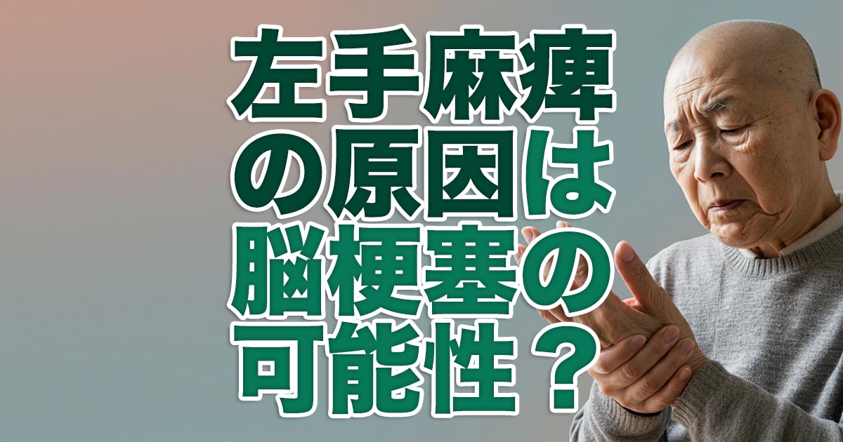 左手麻痺の原因は脳梗塞？そのメカニズムと回復の可能性