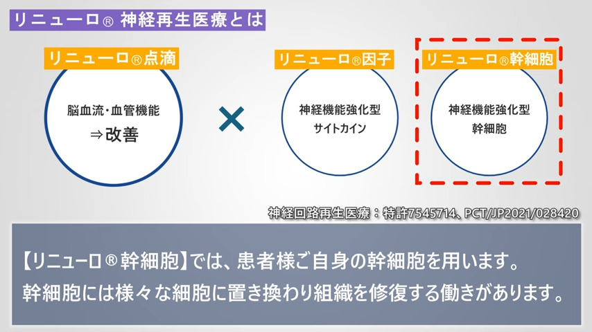 リニューロ🄬神経再生医療とは