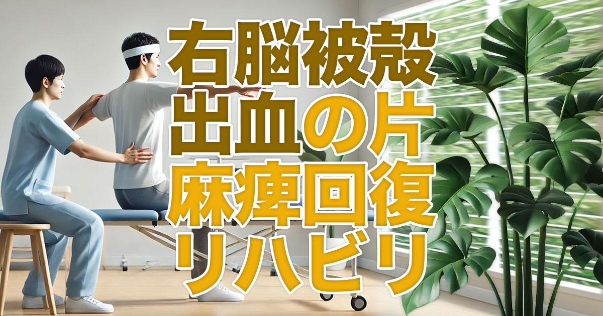 右脳被殻出血による片麻痺の回復に向けたリハビリとQOL