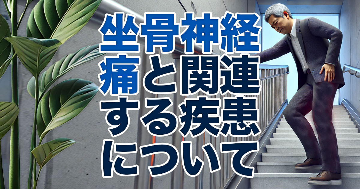 坐骨神経痛と関連する疾患について
