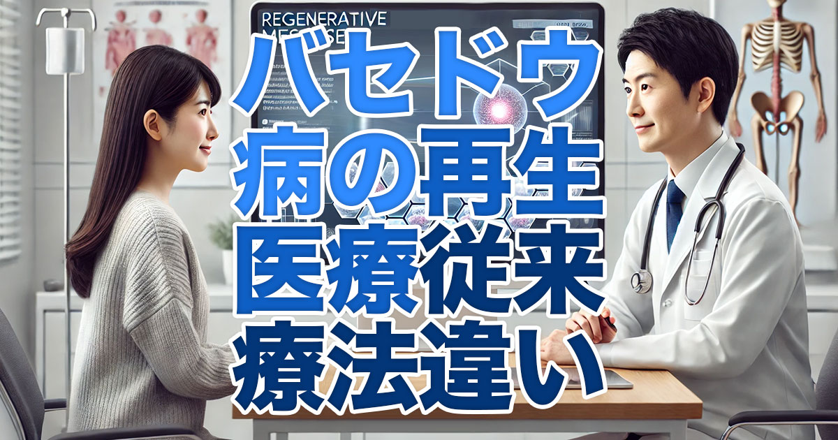 バセドウ病治療における再生医療と従来療法の違いとは？