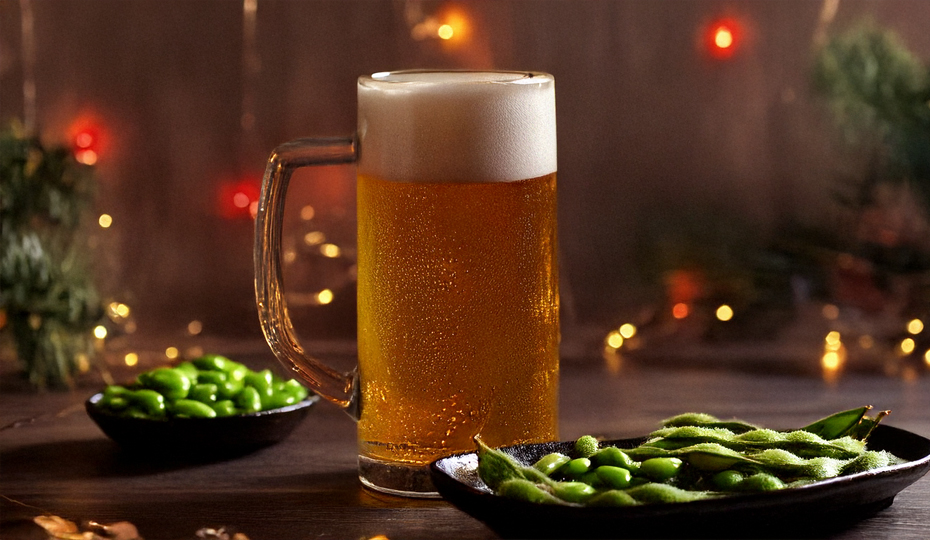 ビールグラスの写真