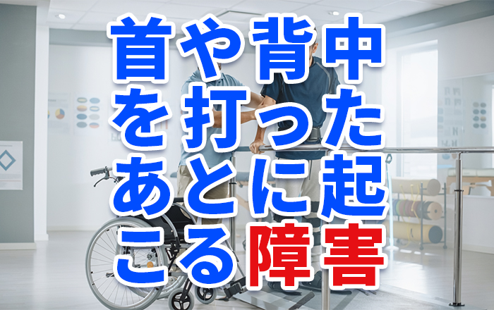 脊髄損傷とは？首や背中を強く打ったあとに起こる見えない障害