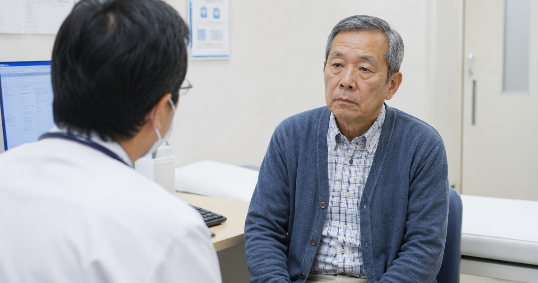 病院で診察