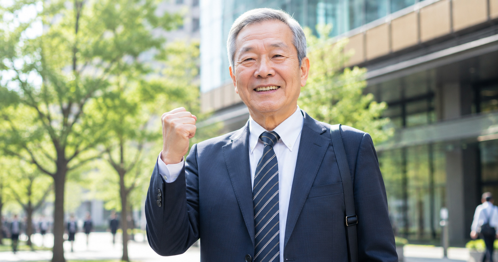 元気で働く男性