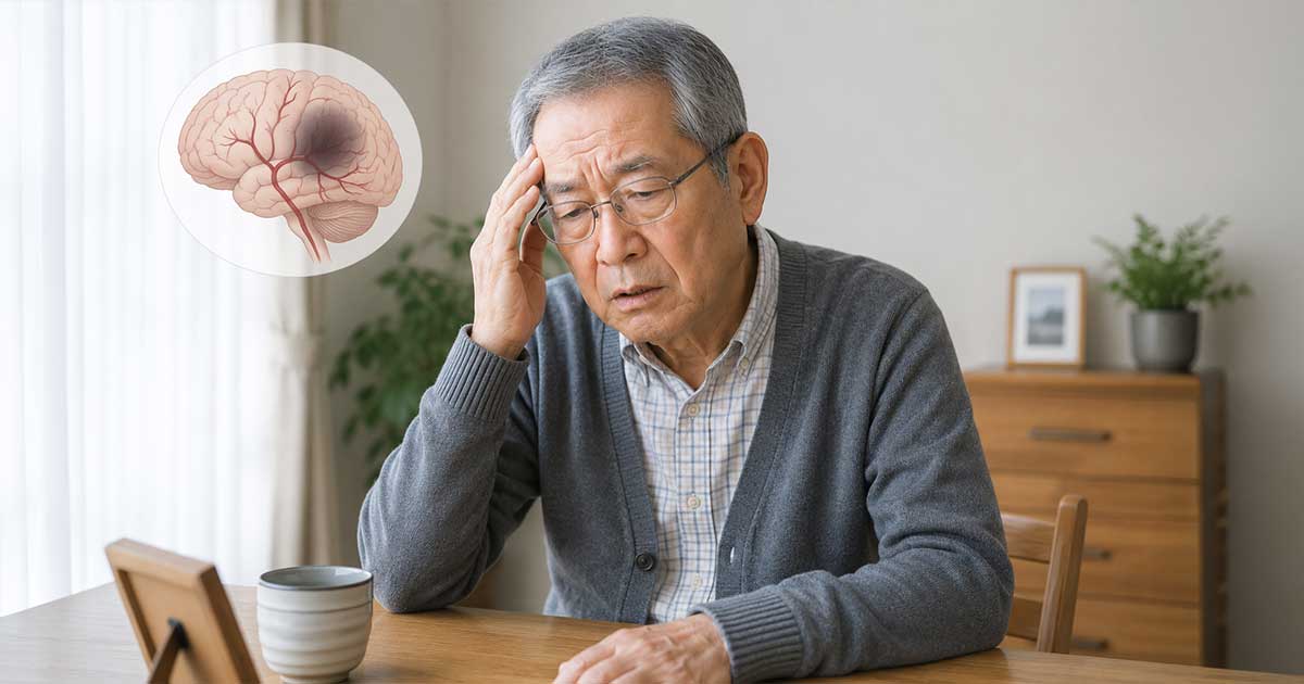 脳梗塞の疑いのある男性